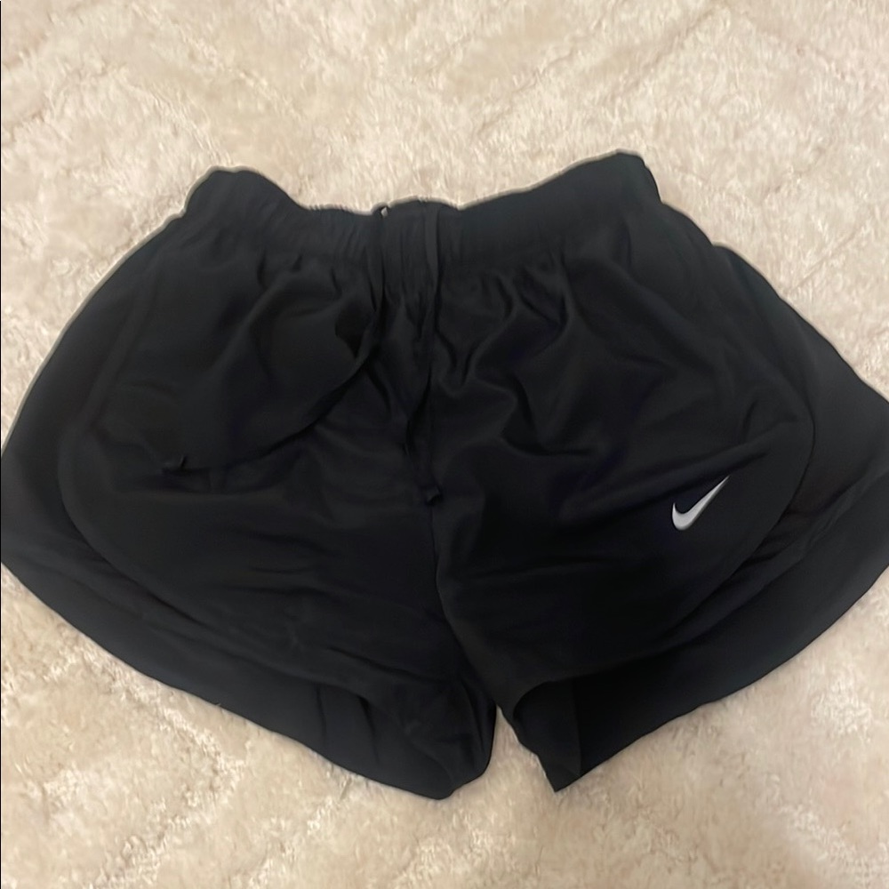Nike Black Athletic Shorts with Elastic Waistband